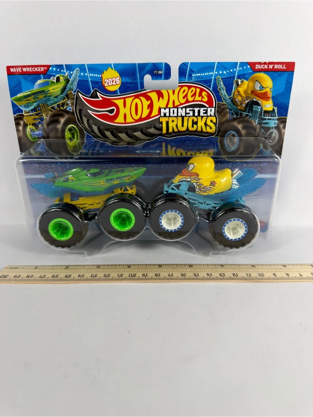 Last One Hot Wheels Demolition Doubles Monster Trucks Wave Wrecker & Duck N Roll